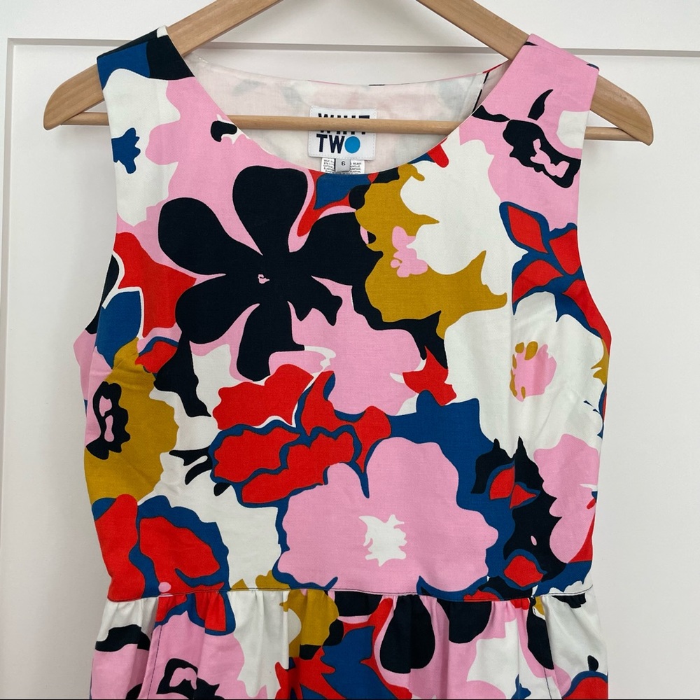 NWT Anthropologie Petalprint Cross-Back Dress by Whit Two, 6